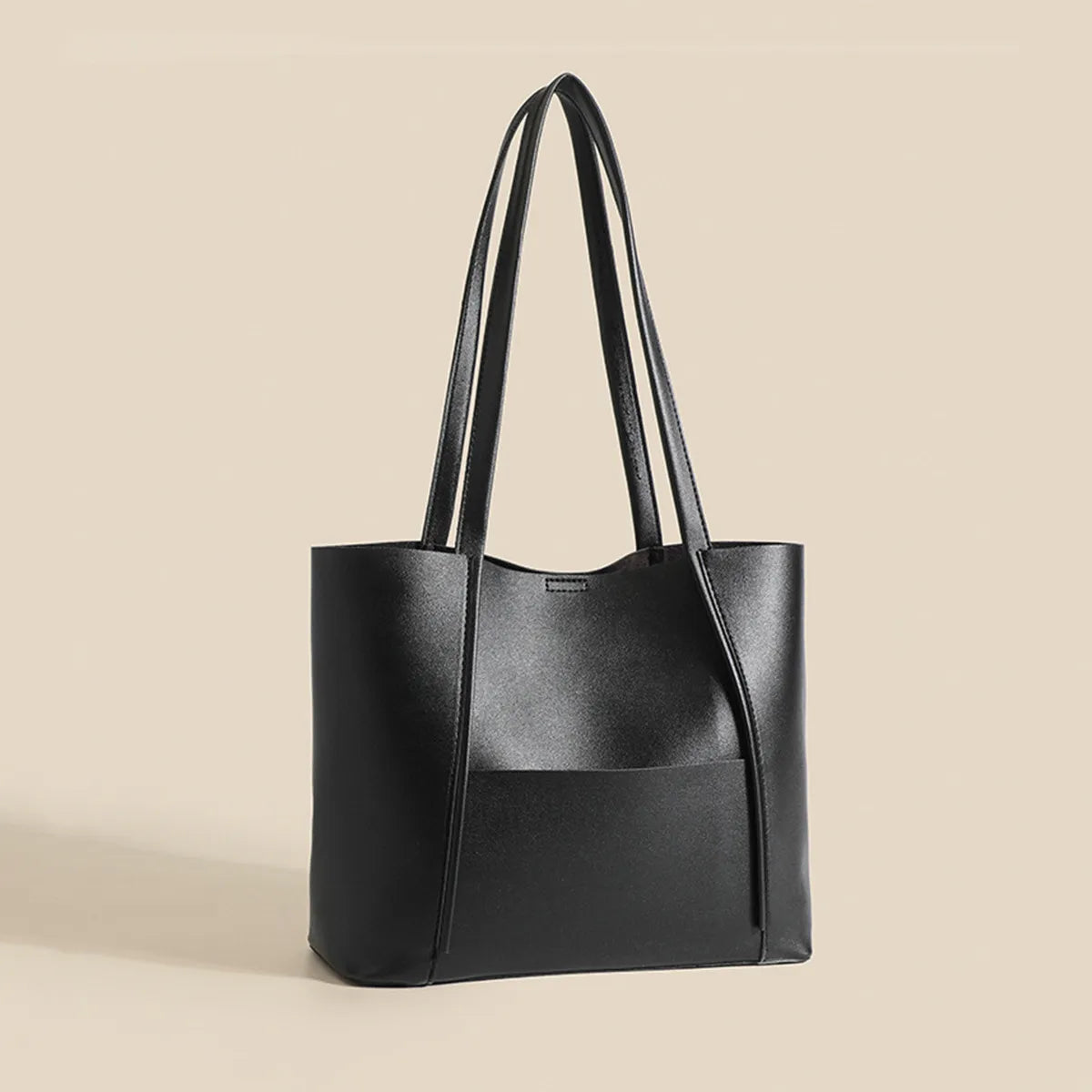 Avina – Luxe Vegan Leren Tas-Bags-Jonker Mode-Zwart-