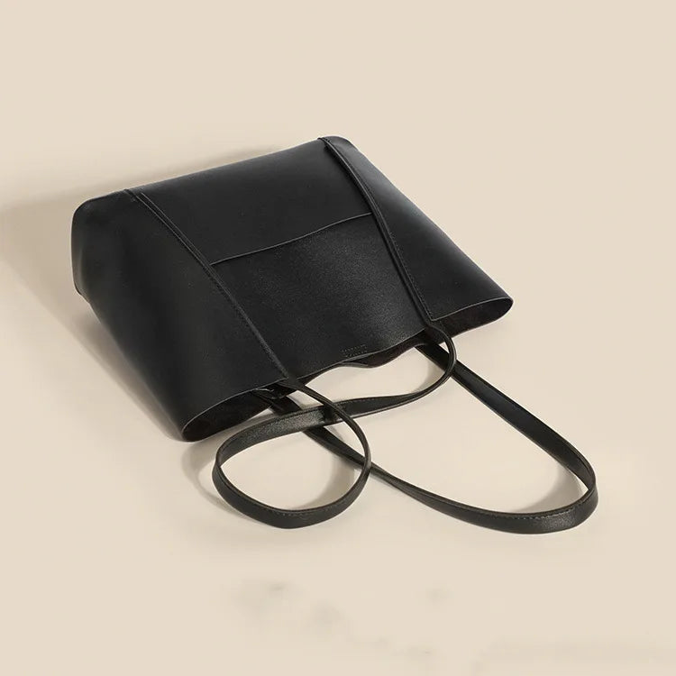 Avina – Luxe Vegan Leren Tas-Bags-Jonker Mode-Zwart-