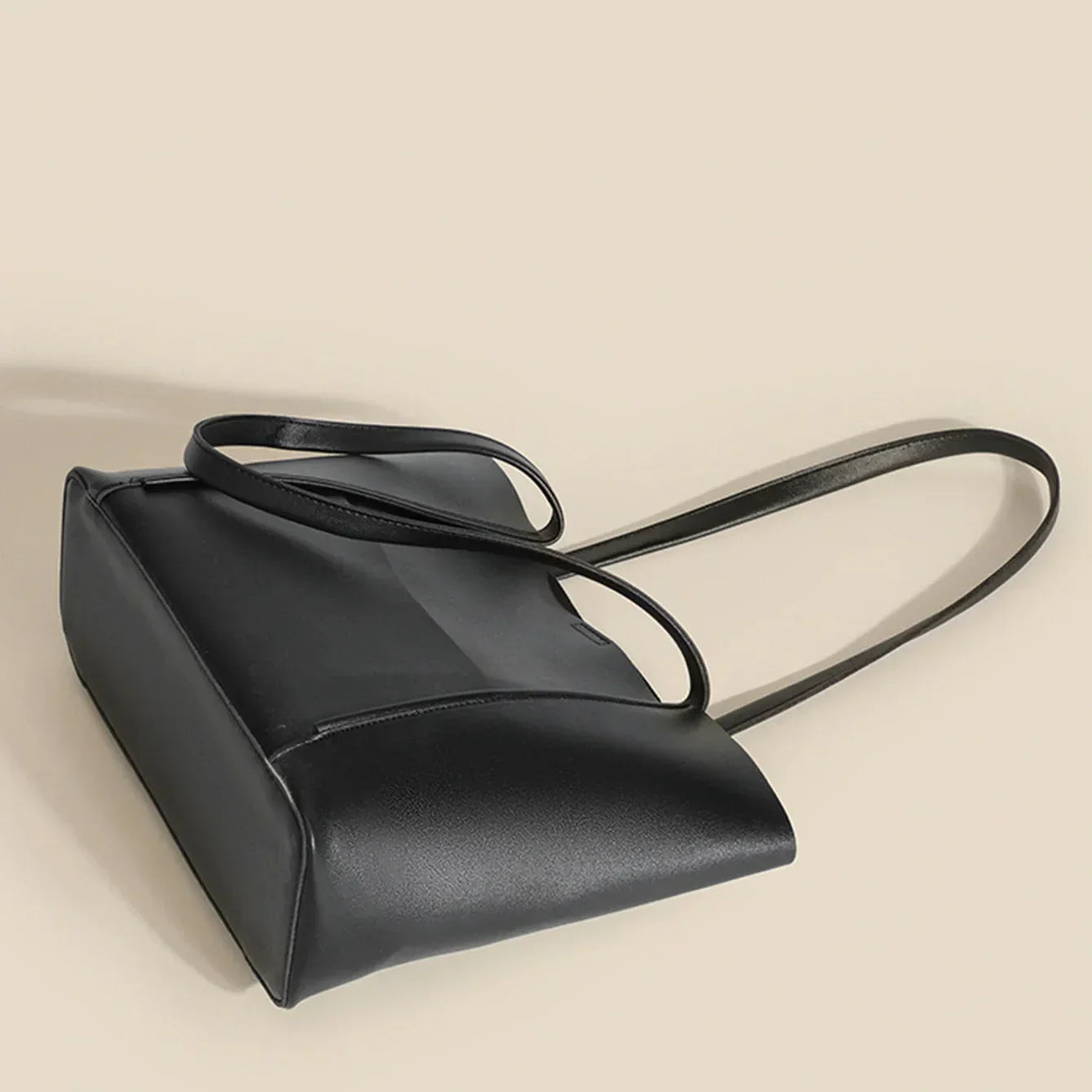 Avina – Luxe Vegan Leren Tas-Bags-Jonker Mode-Zwart-
