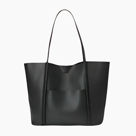 Avina – Luxe Vegan Leren Tas-Bags-Jonker Mode-Zwart-
