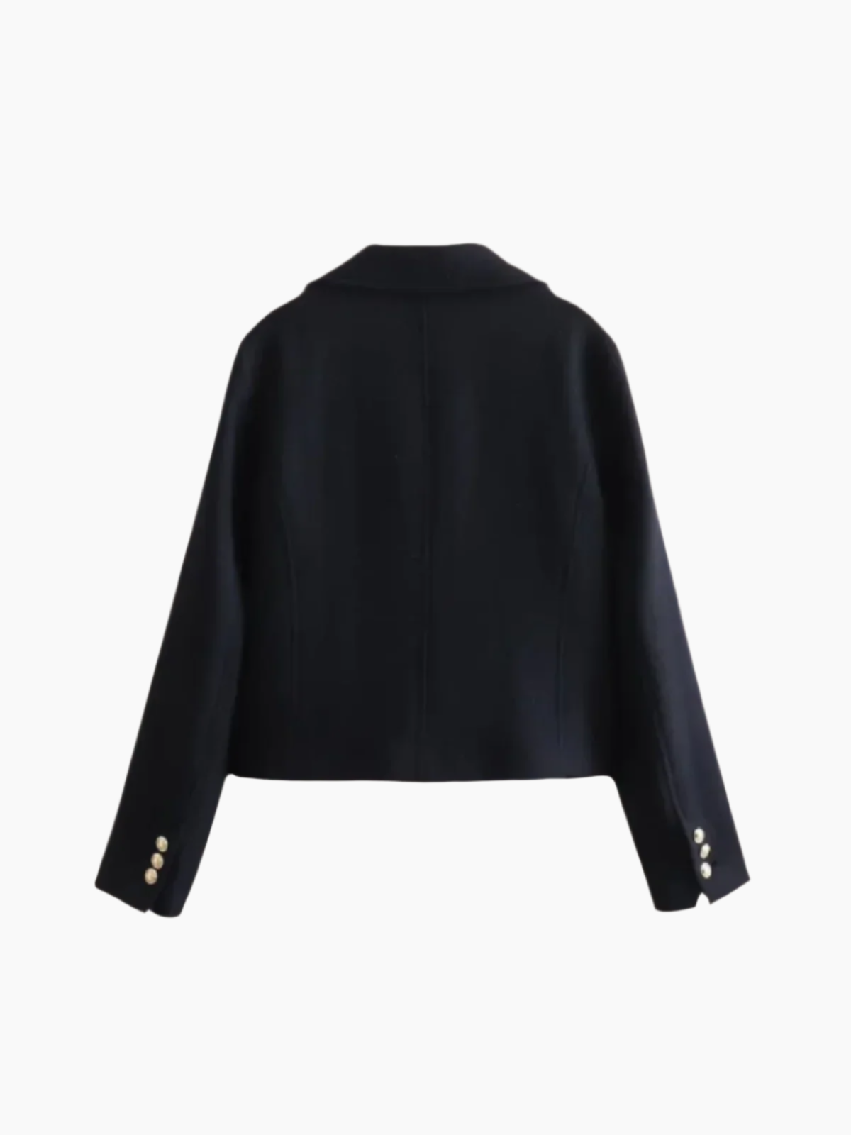 Mira – Korte Double-Breasted Jas-Blazer-Jonker Mode-Zwart-S-