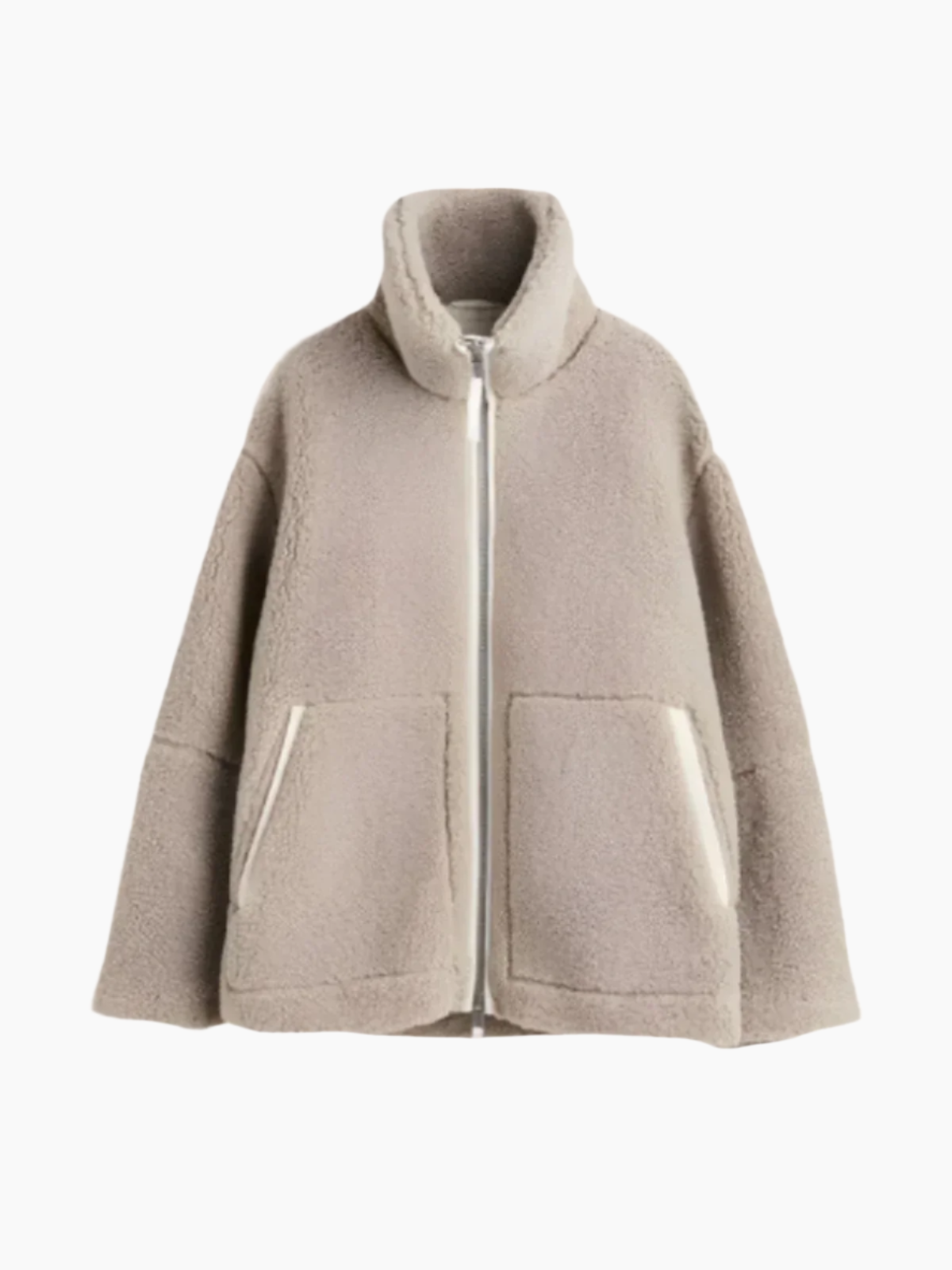 Nova – Zachte Lamsjas-Jacket-Jonker Mode-Lichtbruin-M-