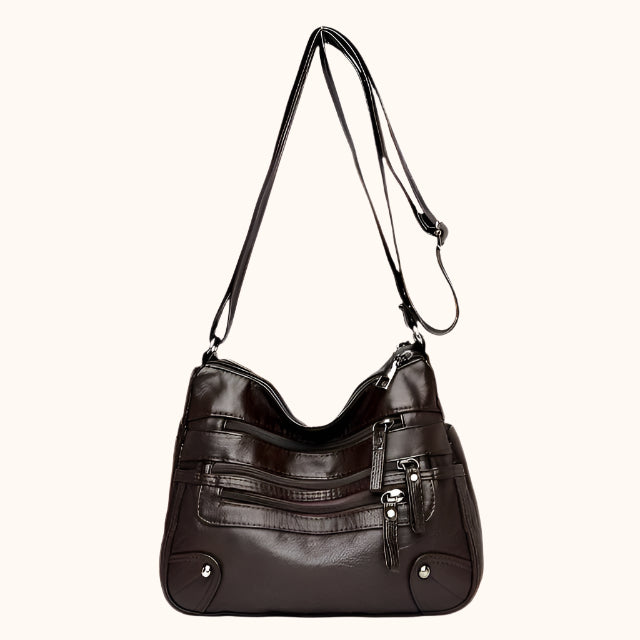 Lior – Minimalistische Tijdloze Tas-Bags-Jonker Mode-Donkerbruin-