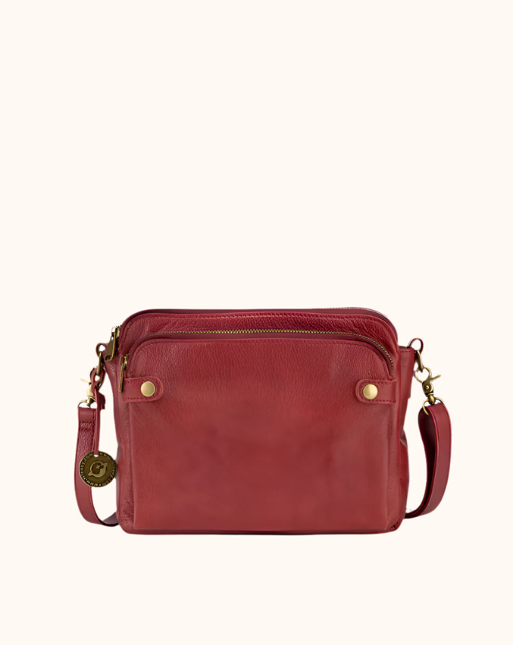 Noria – Klassieke Dagelijkse Tas-Handbags-Jonker Mode-Rood-