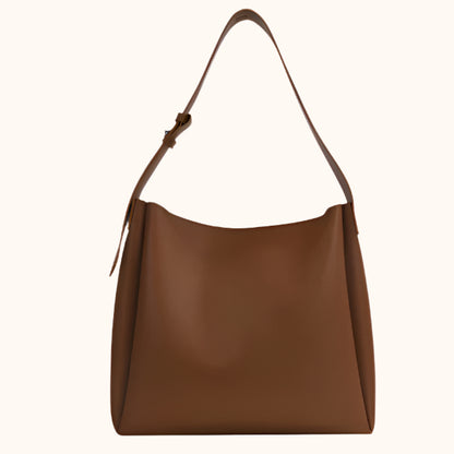 Ziva – Elegante Vegan Leren Tas-Bags-Jonker Mode-Bruin-