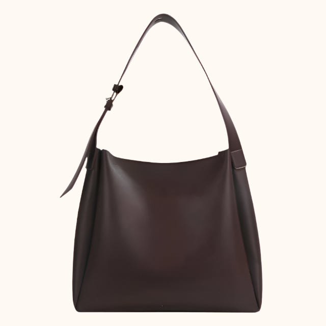 Ziva – Elegante Vegan Leren Tas-Bags-Jonker Mode-Donkerbruin-