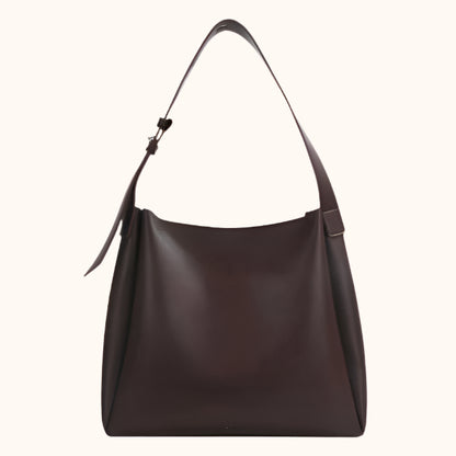 Ziva – Elegante Vegan Leren Tas-Bags-Jonker Mode-Donkerbruin-